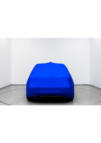 Hyundai I20 Coupe (2015-2018) Mavi Otomobil Kumaş Logolu Penye Oto Örtüsü