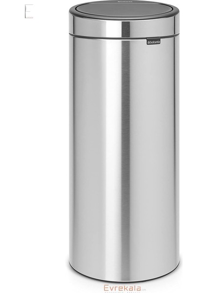 Evrekala Shop Brabantia Dokunmatik Çöp Kutusu 30L Matt Steel New Series Fıngerprınt