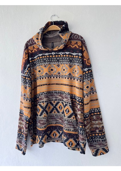 Oversize Basic Kapüşonlu Sweatshirt Unisex Çok Renkli