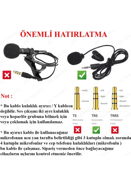 3.5mm Stereo Kulaklık Mikrofon Ses Ayırıcı Kablo Adaptörü