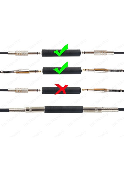 6.35MM 1/4 Inç Trs/ts Bağlayıcı Dişi - Dişi Ses Uzatma Adaptörü