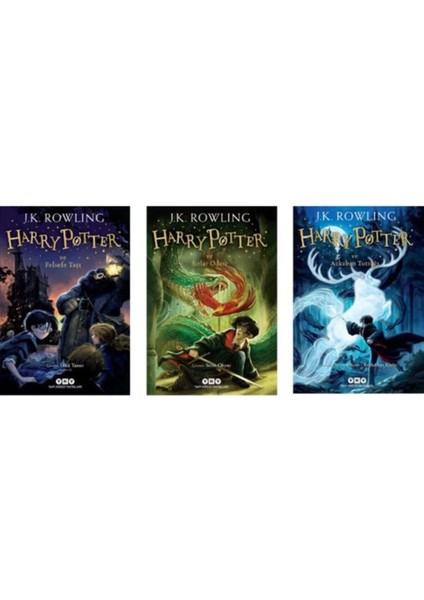 Harry Potter Serisi 1. 2. 3. Kitaplar 3 Kitap Set - Felsefe Taşı - Sırlar Odası - Azkaban Tutsağı