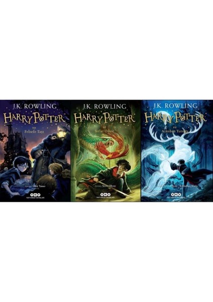 Harry Potter 3 Kitap Set (Felsefe Taşı, Sırlar Odası, Azkaban Tutsağı)