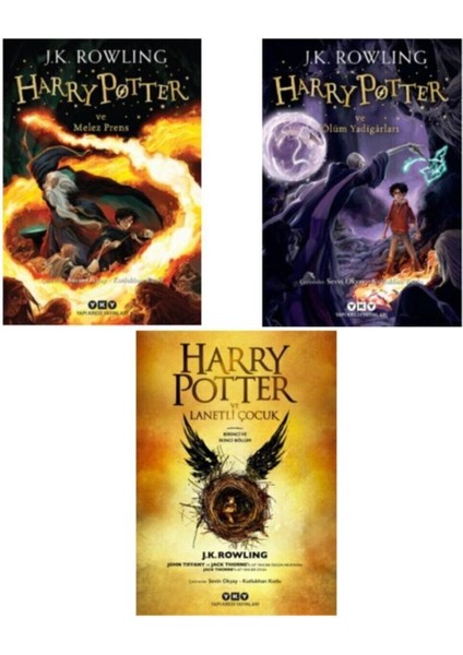 Harry Potter 6 - 7 - 8 Set Kitap