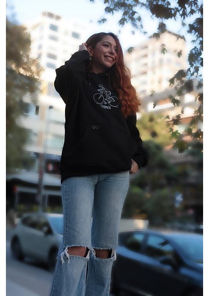 Bicycle Drive Hoodie ( Kapüşonlu Sweatshirt) Siyah modelleri