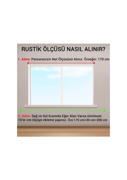 Mge Home Raysız Ahşap Rustik Perde Askısı