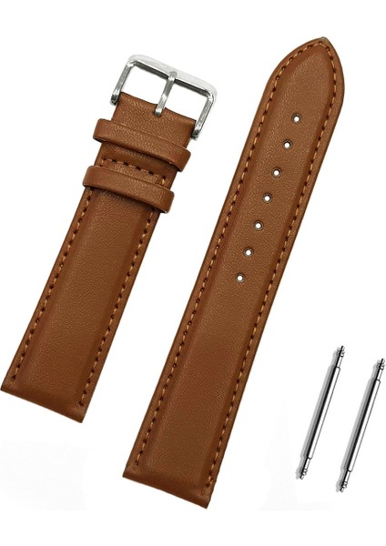 24MM Açık Kahverengi Taba Saat Kordonu Kayış