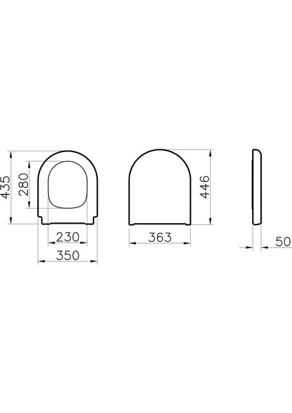 Vitra Integra 121-003-909 Universal Klozet Kapağı, Yavaş Kapanır, Kolay Çıkabilir, Beyaz