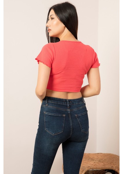 V Yaka Kaşkorse Kısakol T-Shirt PLM015 indirimleri