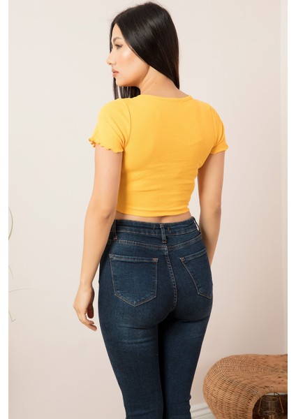 V Yaka Kaşkorse Kısakol T-Shirt PLM015 indirimleri