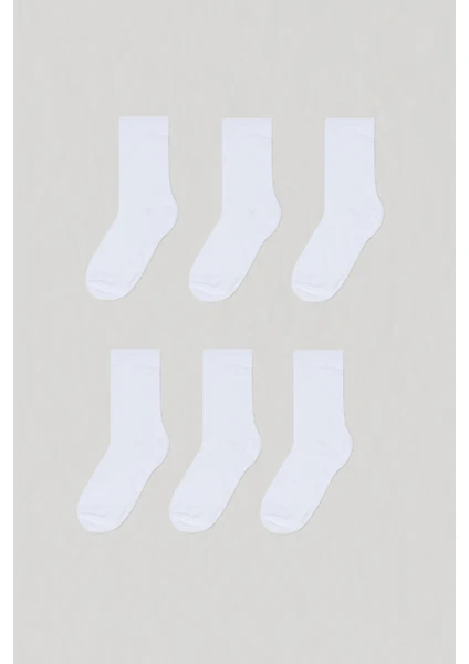 Mem Socks 6'lı Unisex Pamuk Soket Çorap