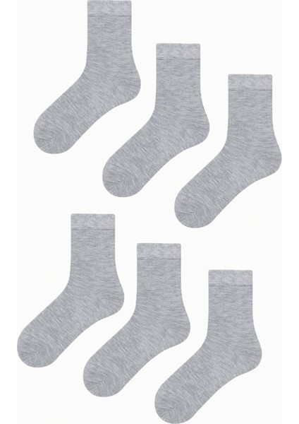 6'lı Unisex Pamuk Soket Çorap