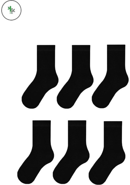 Mem Socks 6'lı Unisex Çocuk Bambu Soket Çorap