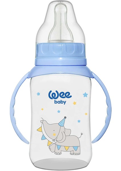Baby Kulplu Pp Biberon 150 ml - Mavi