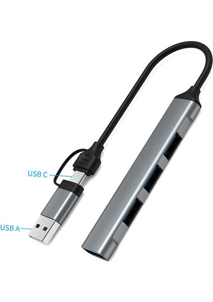 USB 3.0 Type-C 1xusb 3.0 3xusb 2.0 Hub Otg Çoğaltıcı UCA9701