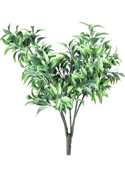 Yapay Çay Bitkisi Yeşil 35 Cm. Uv Korumalı - Dış Mekan Uyumlu