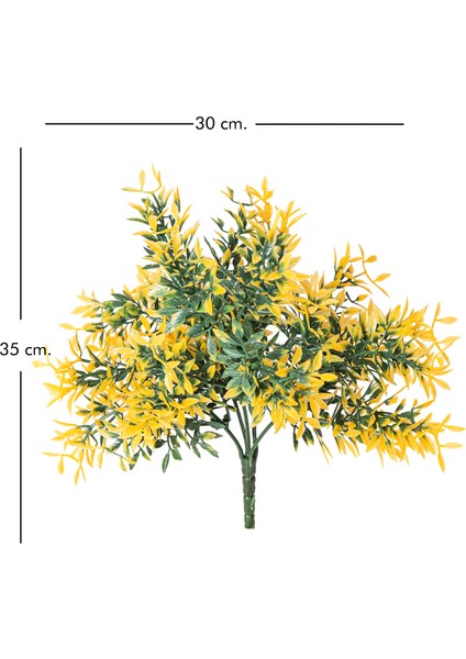 Yapay Fesleğen Sarı 35 Cm. Uv Korumalı - Dış Mekan Uyumlu fırsatları