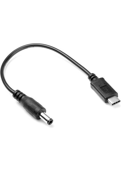 Dc 5.5x2.5 mm Erkek - USB Type-C Erkek Kablo - 20 cm