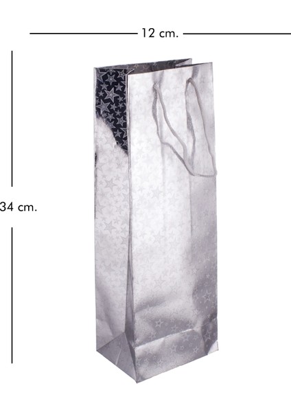 Hediye Poşeti 12X34 Cm. Gri modelleri