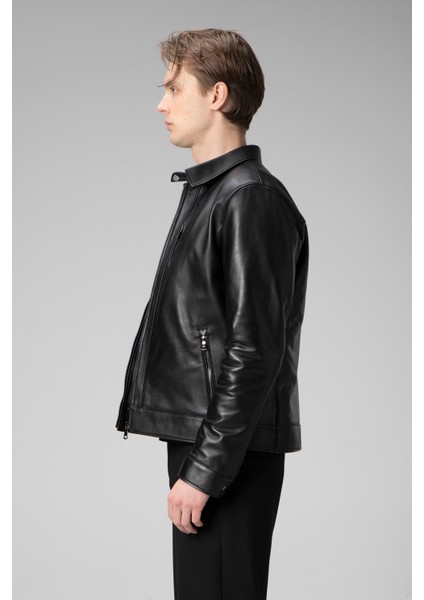 E7502 Deri Erkek Mont Slim Fit Tasarım ile Şık ve Sportif Görünüm fiyatları