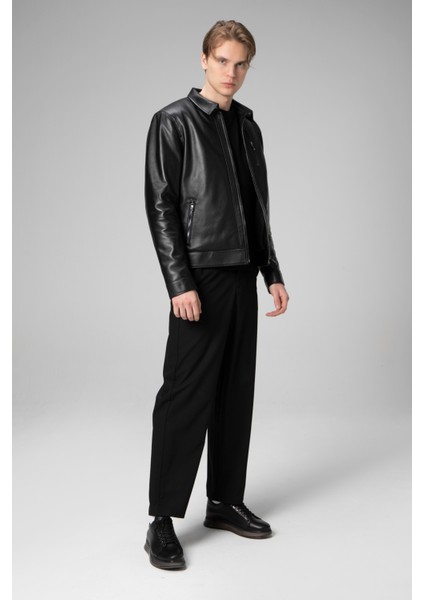 E7502 Deri Erkek Mont Slim Fit Tasarım ile Şık ve Sportif Görünüm fırsatları