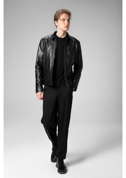 E7502 Deri Erkek Mont Slim Fit Tasarım ile Şık ve Sportif Görünüm indirimleri