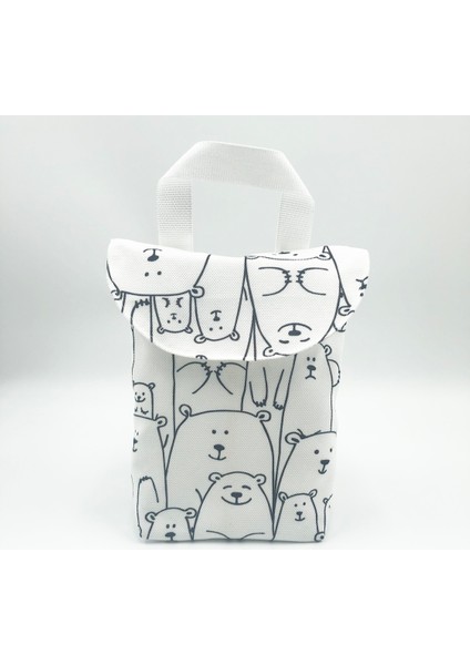 Soft and Baby Ayıcık Bez Çantası (Dijital Baskı Kalın Kumaş)