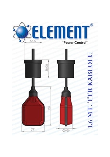 Ssş 1,6mt Su Seviye Şalteri (2ADET) Element