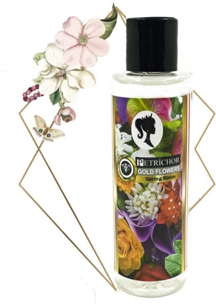 Sihirli Kokular Küre Tüm Mak Uyumlu Geniş Alan Koku Makinesi Parfüm Solüsyonu Gold Flowers 150 ml