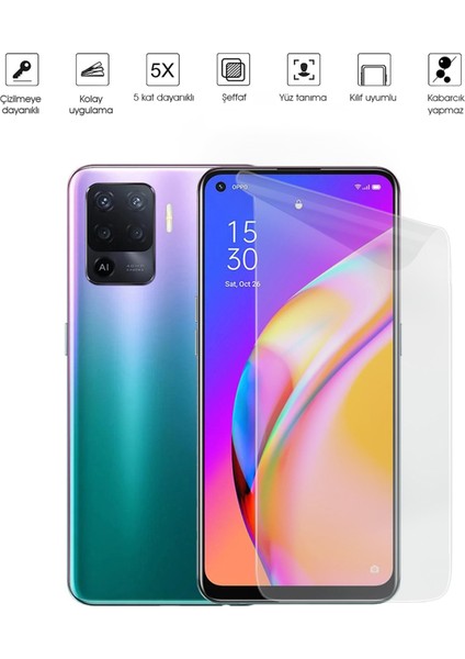 Kip GSM Oppo Reno 5 Lite Ekran Koruyucu Tam Kaplayan Esnek Kırılmaz Nano Temperli