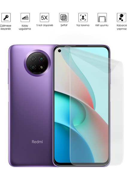 Kip GSM Xiaomi Redmi Note 9 5g Ekran Koruyucu Nano Temperli Esnek Koruma