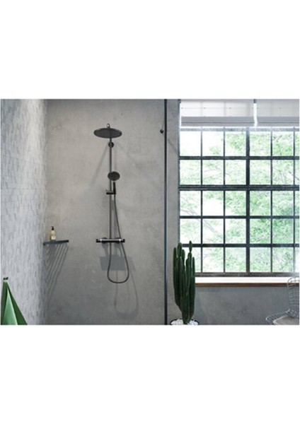 Hansgrohe croma Select S Duş Kolonu 280 1 Jet Termostat ve Raindance Select S 120 3 Jet El Duşu