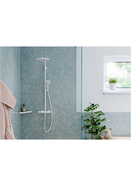 Hansgrohe croma Select S Duş Kolonu 280 1 Jet Termostat ve Raindance Select S 120 3 Jet El Duşu