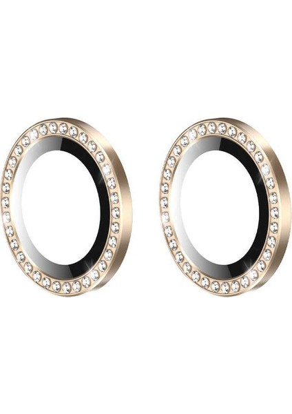 iPhone 12 Mini Uyumlu Swarovski Taşlı Kamera Lens Koruma Koruyucu