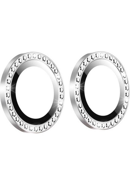 iPhone 12 Mini Uyumlu Swarovski Taşlı Kamera Lens Koruma Koruyucu