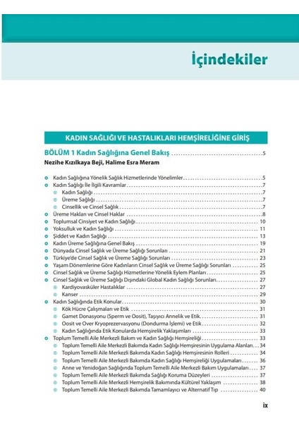 Hemşire ve Ebelere Yönelik Kadın Sağlığı ve Hastalıkları 4. Baskı indirimleri