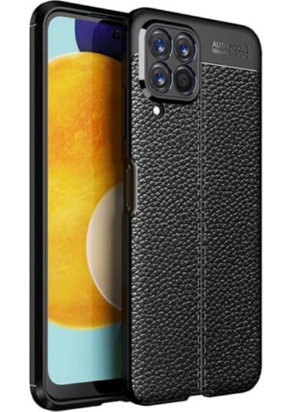 Samsung Galaxy M33 5g Leather Tpu Silikon Kılıf - Siyah