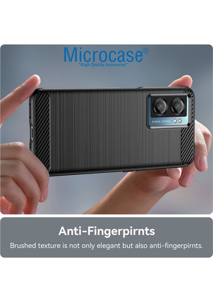 Oneplus Nord N20 Se Brushed Carbon Fiber Silikon Kılıf - Siyah fiyatları