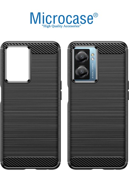 Oneplus Nord N20 Se Brushed Carbon Fiber Silikon Kılıf - Siyah fırsatları