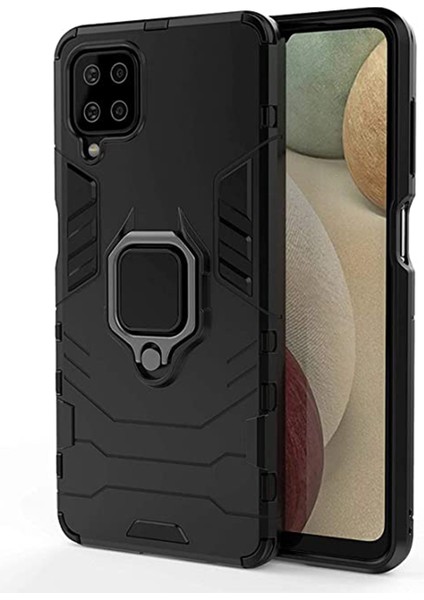 Oneplus Nord N20 Se Matrix Serisi Armor Standlı Perfect Koruma Kılıf - Siyah
