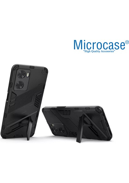 Oneplus Nord N20 Se Matrix Serisi Armor Standlı Perfect Koruma Kılıf - Siyah fiyatları