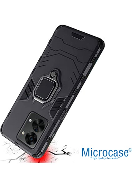 Oneplus Nord 2t Batman Serisi Yüzük Standlı Armor Kılıf - Siyah modelleri