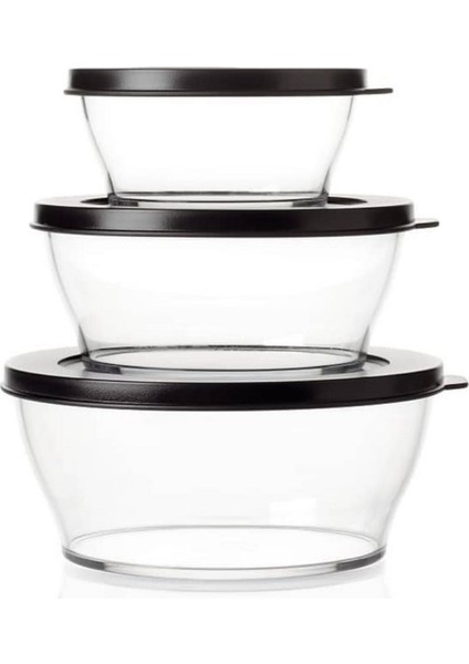Royal Kap 3'lü Set 990-1.3-2.4 Lt Syh Saklama Servis Kabı