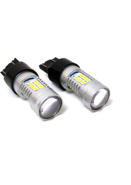 Platinum T20-7443-15W- Dipsiz Tek Duy Led Ampul Koyu Turuncu - Mercekli 3030 Chip 21Smd Ultra Parlak