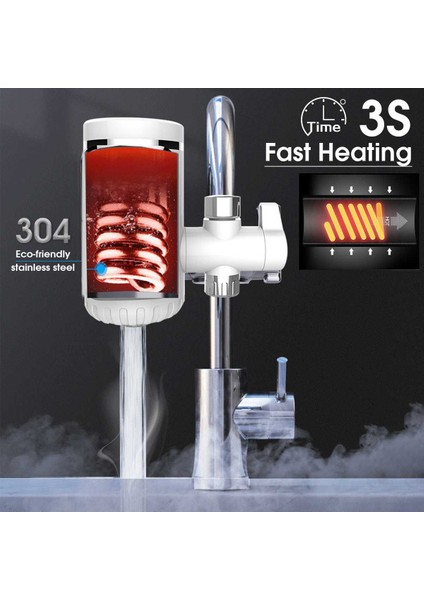 Tankless Elektrikli Sıcak Su Isıtıcı Musluk (Yurt Dışından) fiyatları