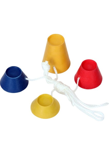 Karışık Boyutlar Jumbo Kauçuk Kış Piramit Golf Tees String (4 Paket) (Yurt Dışından)