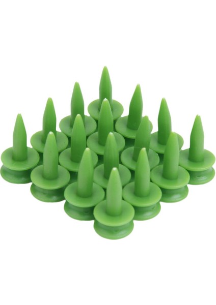 100PCS Yeşil Plastik Kale Golf Tees 23MM, 12MM Üst Çaplı Aksesuarlar (Yurt Dışından)