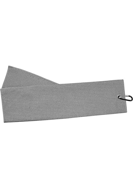 Golf Havlu Mikrofiber Örgü Desen Klipsli Temizlik Havlu Gri (Yurt Dışından)