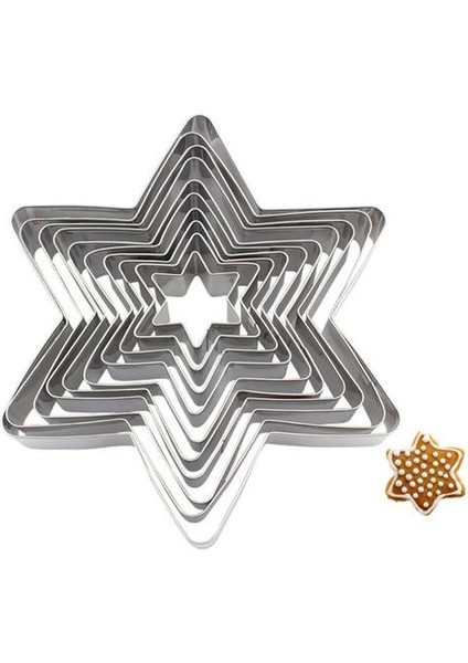 Yıldız Çerez Kesici Seti 10 Parça Çeşitli Boyutları Yıldız Çerez Kalıpları Paslanmaz Çelik Metal Altı Sivri Yıldız Şekilleri Kalıplar Dropship | Çerez Araçları (Yurt Dışından)