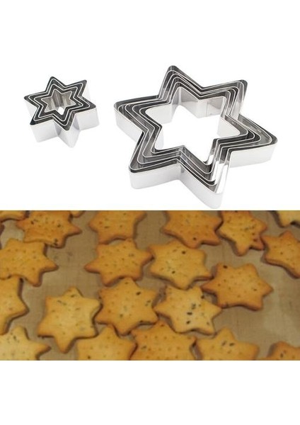 Yıldız Çerez Kesici Seti 10 Parça Çeşitli Boyutları Yıldız Çerez Kalıpları Paslanmaz Çelik Metal Altı Sivri Yıldız Şekilleri Kalıplar Dropship | Çerez Araçları (Yurt Dışından) fırsatları